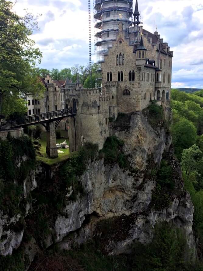 castle on a cliff edge